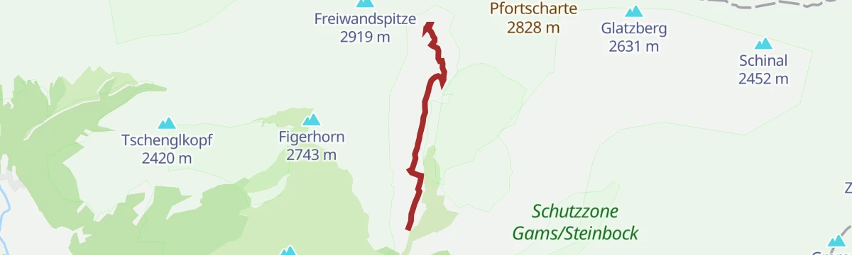 Route map: Lucknerhütte Nr. 152